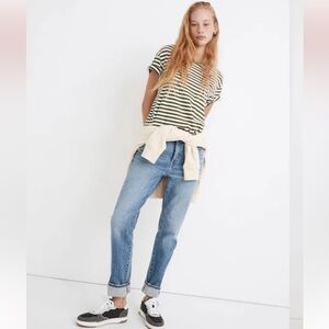 NWT Madewell Women's Straight Leg “Tomboy” Jeans in Light Blue